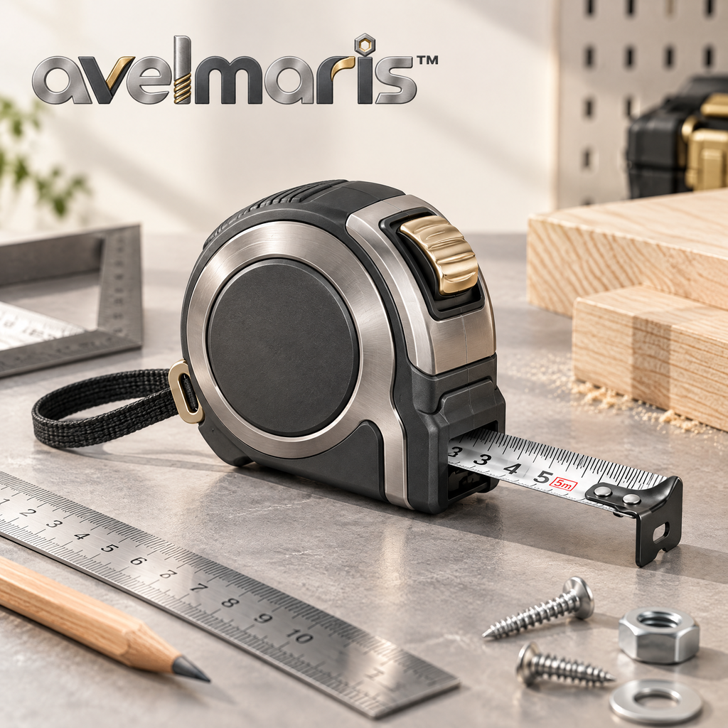 Avelmaris™ Heavy-Duty Retractable Tape Measure