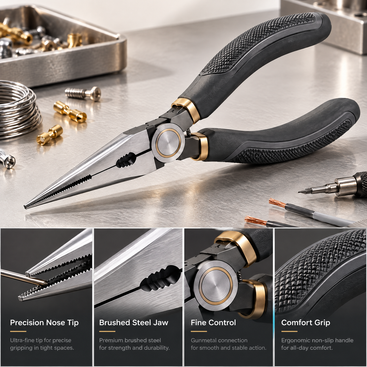 Avelmaris™ Long Nose Precision Pliers