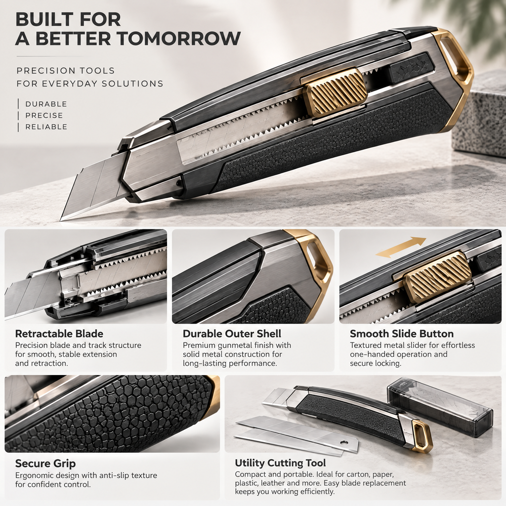 Avelmaris™ Retractable Utility Knife